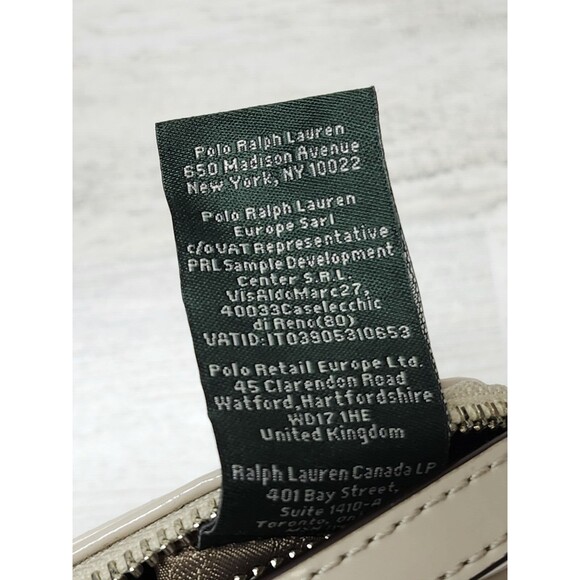 R.L.L Lauren Ralph Lauren Crossbody Bag Cream Small Leather Classic Purse - Picture 15 of 16